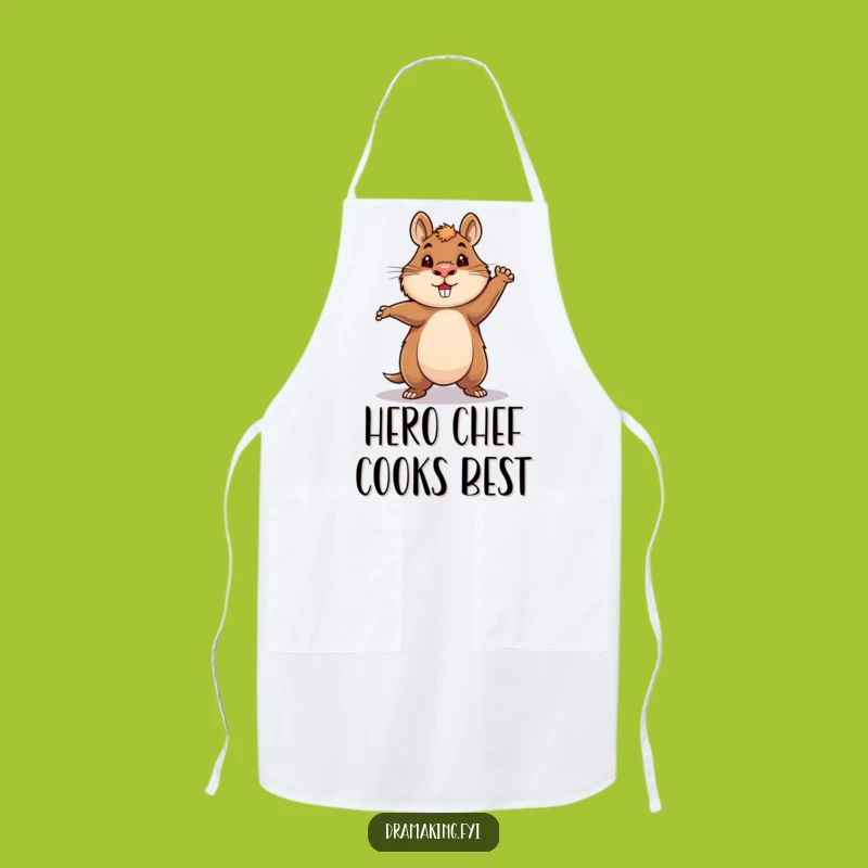 Funny Hero Capybara Apron: Cook with Legendary, Funny Flair!