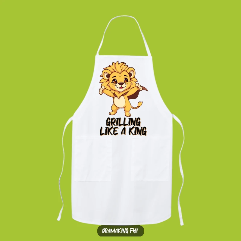 Funny Lion Cub Cape Apron: Cook Like a Hero, Great Funny Gift