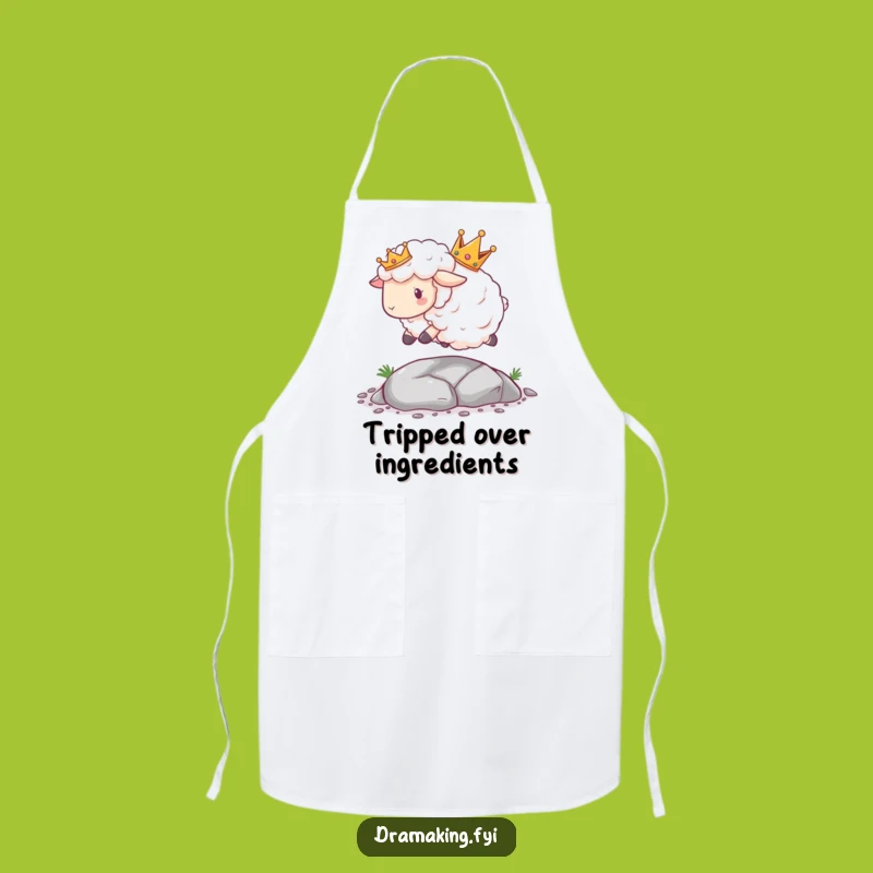 Funny Sheep Crown Apron: Kitchen Comedy Royal Fail, Perfect Gift for Chef's Giggles
