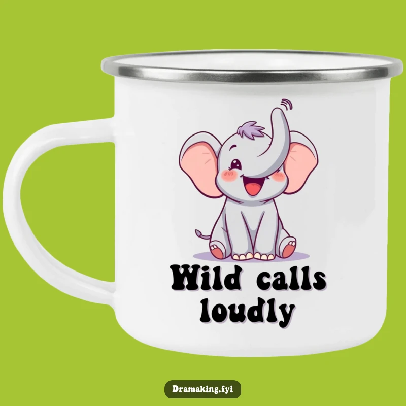 Funny Elephant Trumpet Camping Mug: Your Hilarious Companion for Joyful Adventures