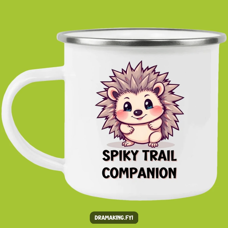 Funny Hedgehog Pose Camping Mug: Enjoy Drinks with this Hilarious Outdoor Animal Companion
