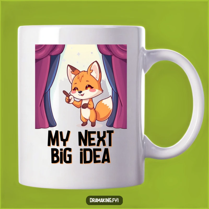 Funny Fox Stage Director Mug: Pointing Out Funny Moments with Flair!