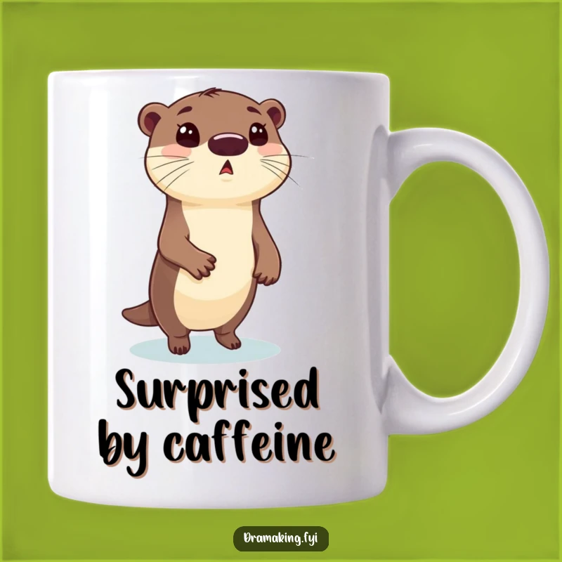 Funny Otter Pose Mug: Hilarious Animal Character Gift for a Surprised Reaction