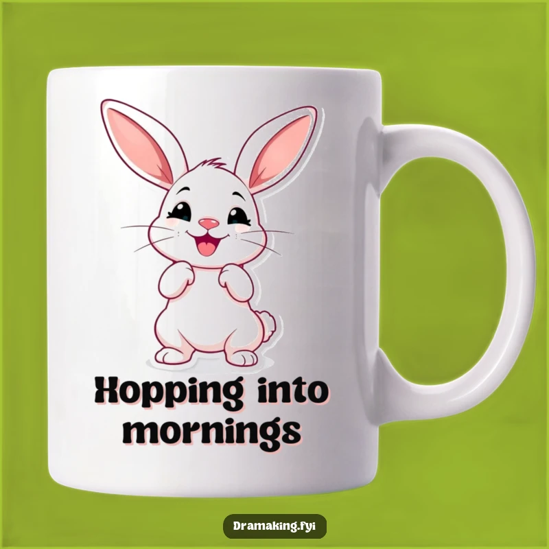 Funny Dramatic Rabbit Mug - Hilarious Long-Eared Pose Gift for Bunny Lovers