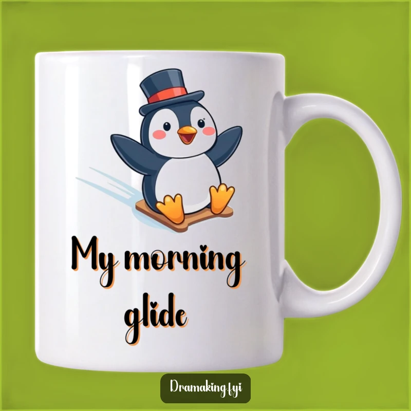 Funny Penguin Top Hat Mug: Hilarious Wintry Adventure Gift for Him or Her!