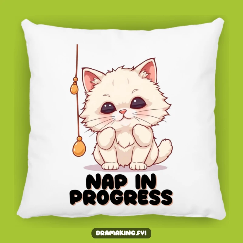Funny Cat Batting Pillow - Cozy & Hilarious Pet Decor, Perfect Funny Gift