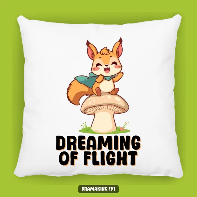 Funny Hero Squirrel Pillow: Cuddle Up with Superhero Comfort