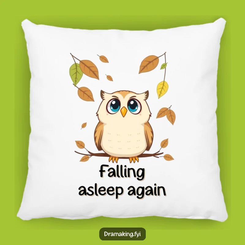 Funny Owl Leaf Pillow: Add Comical Comfort to Your Space