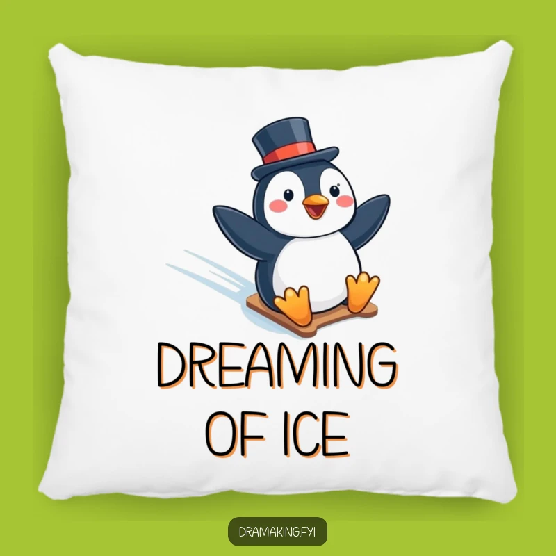 Funny Penguin Top Hat Pillow: Cozy & Hilarious Comfort, Perfect Funny Gift!