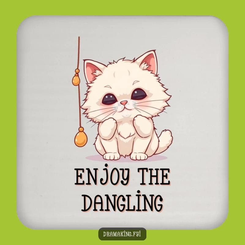 Funny Cat String Coaster Set - Protect Surfaces Hilariously, Perfect Funny Gift