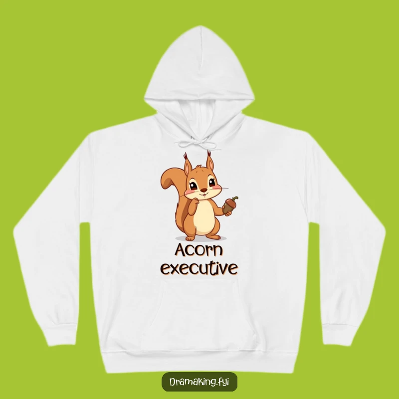 Funny Squirrel Scepter Hoodie - Cozy Woodland King, Perfect Funny Gift