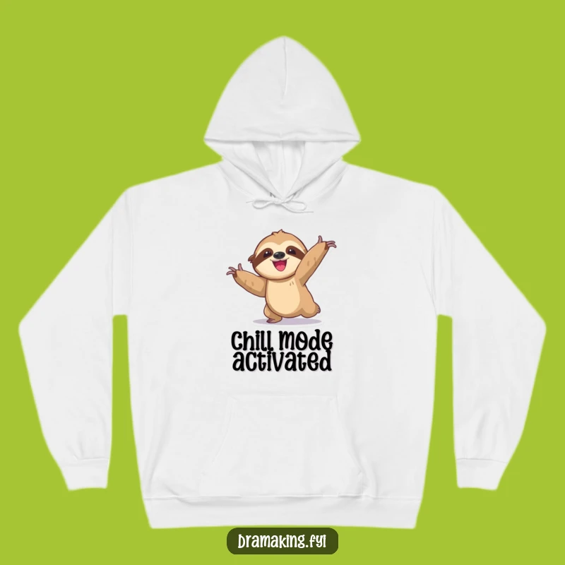 Funny Sloth Hoodie: Cozy Exaggerated Pose, Slow Delight, Warm & Hilarious Gift