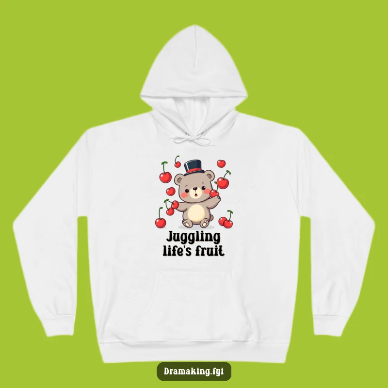 Funny Bear Juggling Hoodie: Cozy Sweatshirt for Whimsical Characters