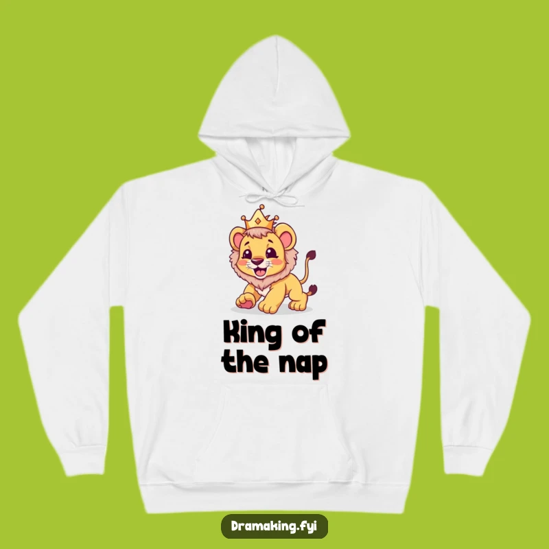 Funny Lion Cub Crown Hoodie: Cozy & Hilarious Pounces, Perfect Funny Gift!