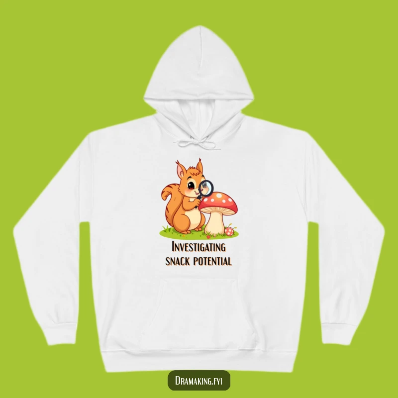 Funny Explorer Squirrel Hoodie: Cozy Up with Nature's Mysteries!