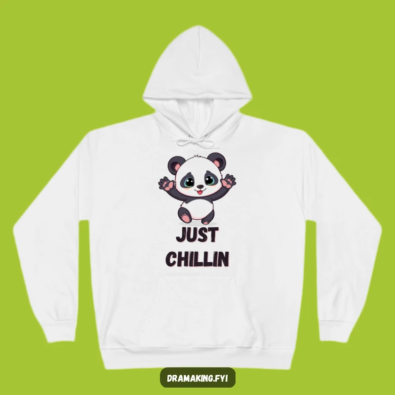 Funny Panda Cub Hoodie - Cozy & Hilarious Dramatic Pose Apparel