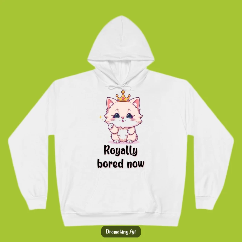 Funny Royal Cat Crown Hoodie: Cozy Comfort for Royalty