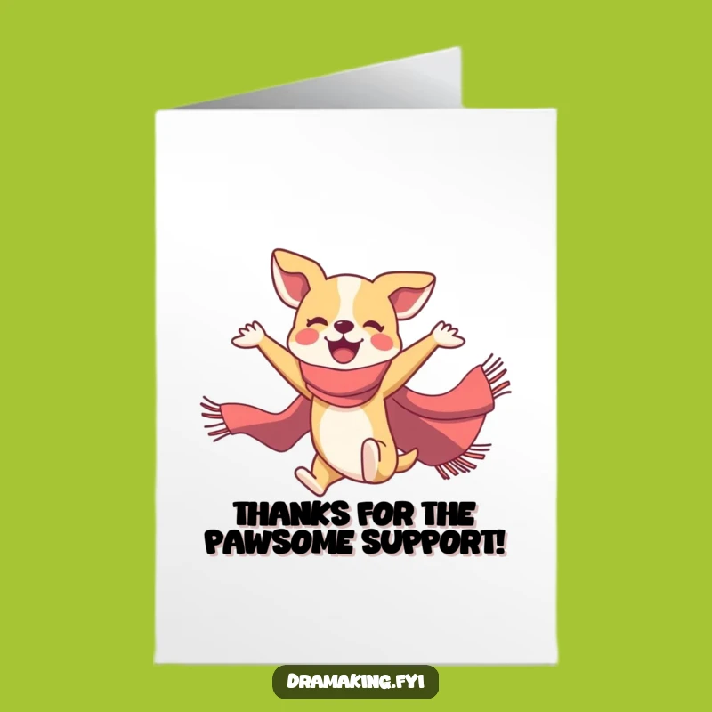 Free Printable Thank You Ballet Dog Card - Grateful Dancer Downloadable Greeting