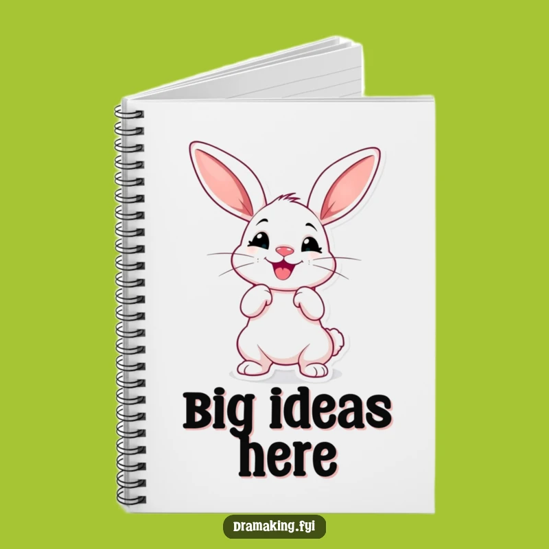 Funny Dramatic Rabbit Notebook - Hilarious Long-Eared Journal for Expressive Ideas