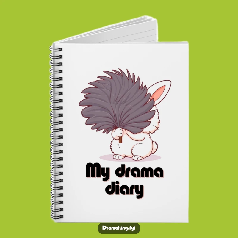 Funny Bunny Fanning Notebook: Fluffy Rabbit Journal Gift for Dreamers