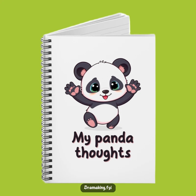 Funny Panda Cub Notebook - Hilarious Dramatic Pose Journal for Playful Ideas