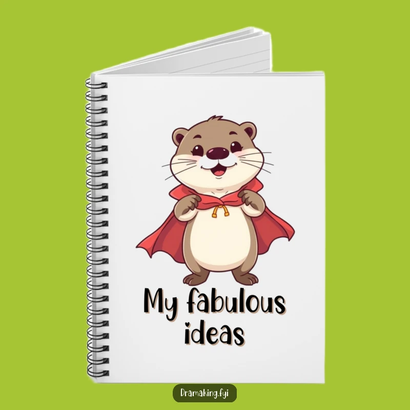 Funny Otter Hero Notebook: Jot Down Ideas with Flamboyant Confidence!