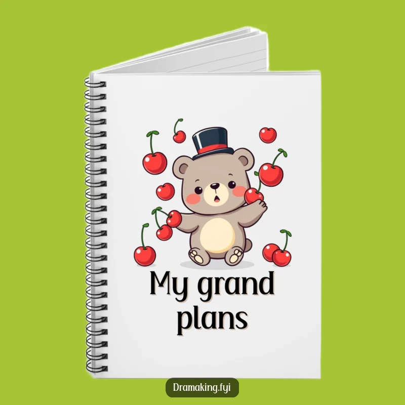 Funny Bear Juggling Notebook: Jot Down Ideas with Whimsical Charm