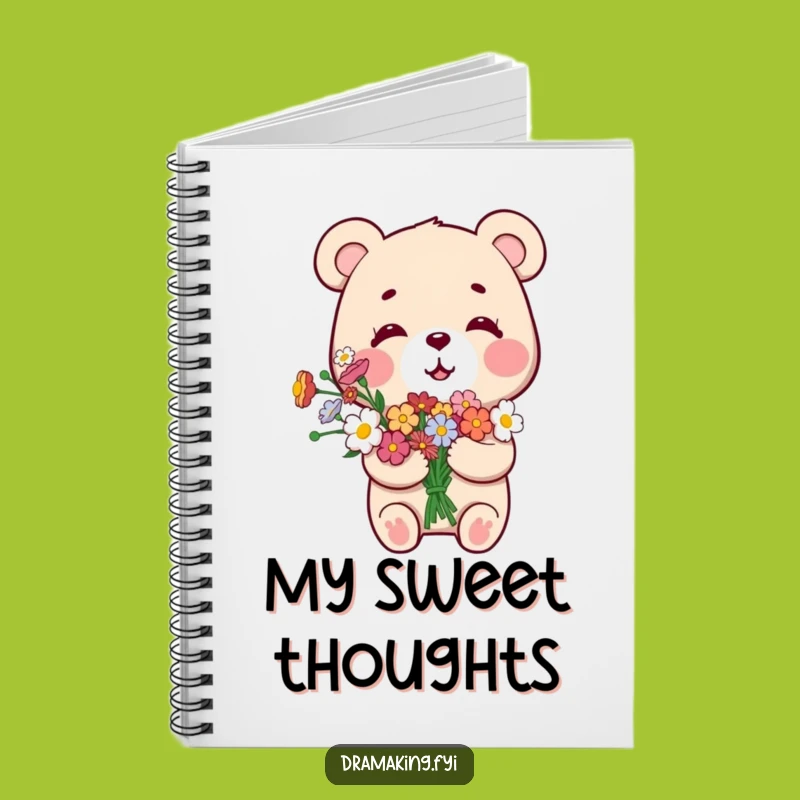Funny Smug Bear Notebook: Jot Down Achievements with Bouquet Bear