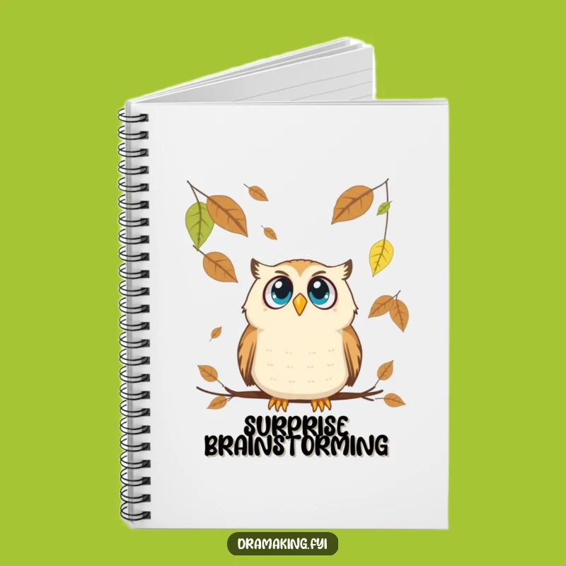 Funny Owl Surprise Notebook: Jot Down Your Thoughts Hilariously