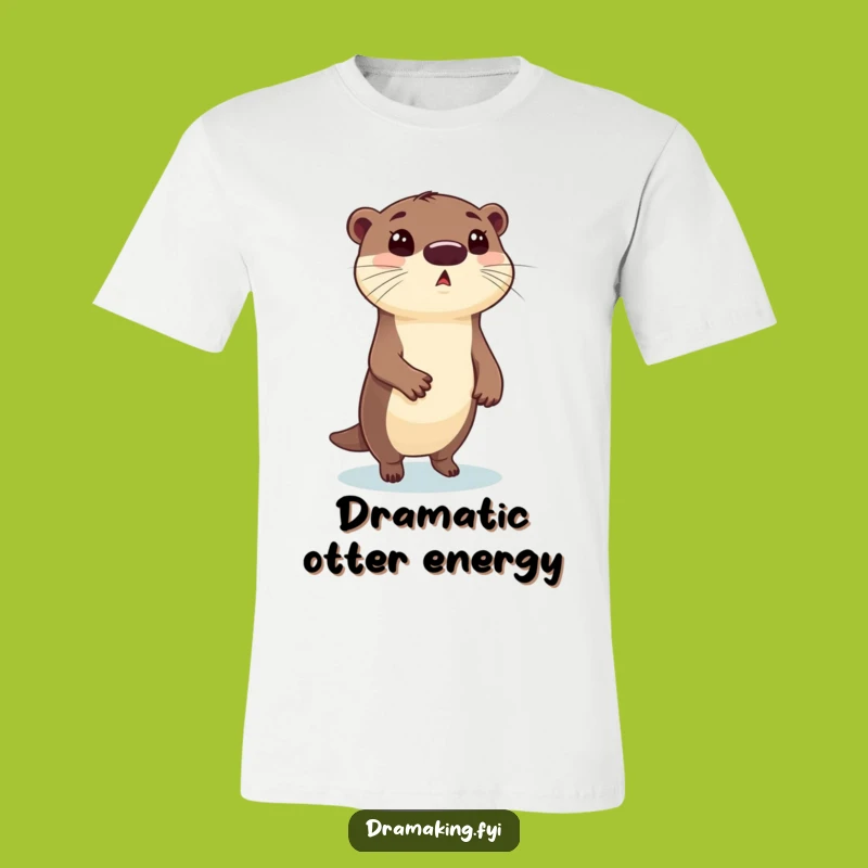 Funny Otter Pose T-Shirt: Comedic Animal Tee for a Dramatic and Humorous Look