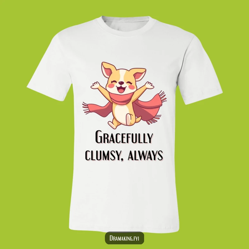 Funny Dog Ballet Shirt: Joyful Pooch with Scarf, Hilarious Gift for Dance Lovers