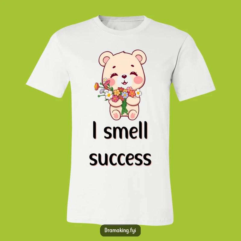 Funny Proud Bear T-Shirt: Bouquet Bear's Smug Smile Design
