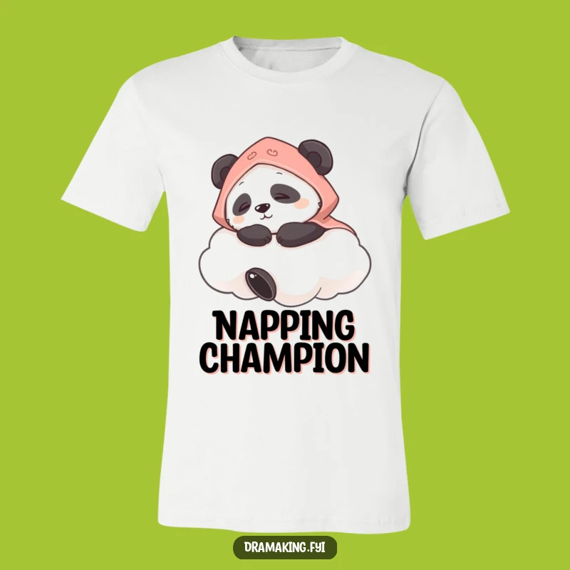 Funny Panda Cloud T-Shirt: Hilarious Nap Design, Perfect Funny Gift!