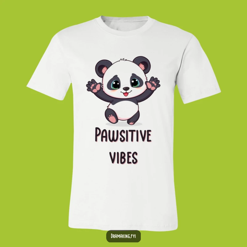 Funny Panda Cub T-Shirt - Hilarious Dramatic Pose Tee for Bear Lovers