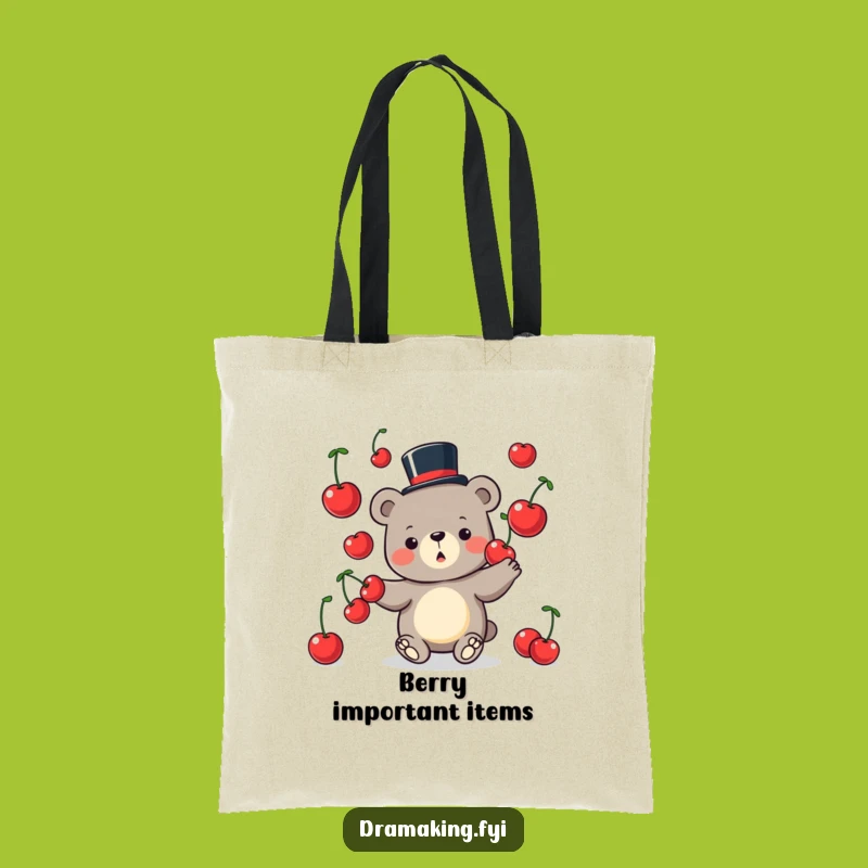 Funny Bear Juggling Tote Bag: Carry Your Essentials with Playful Flair