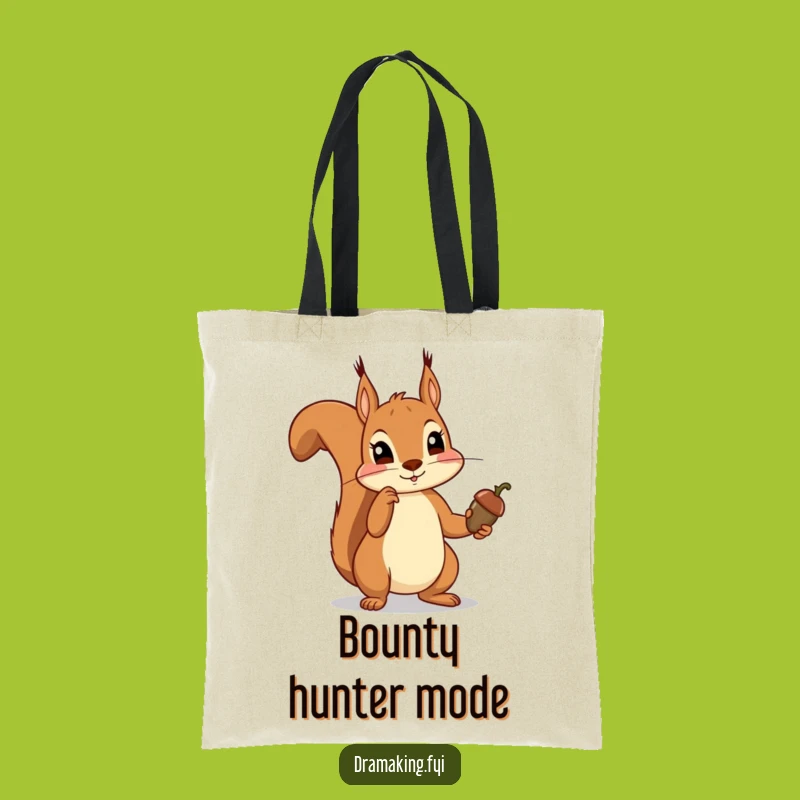 Funny Squirrel Acorn Scepter Tote Bag - Hilarious Woodland Accessory, Perfect Funny Gift