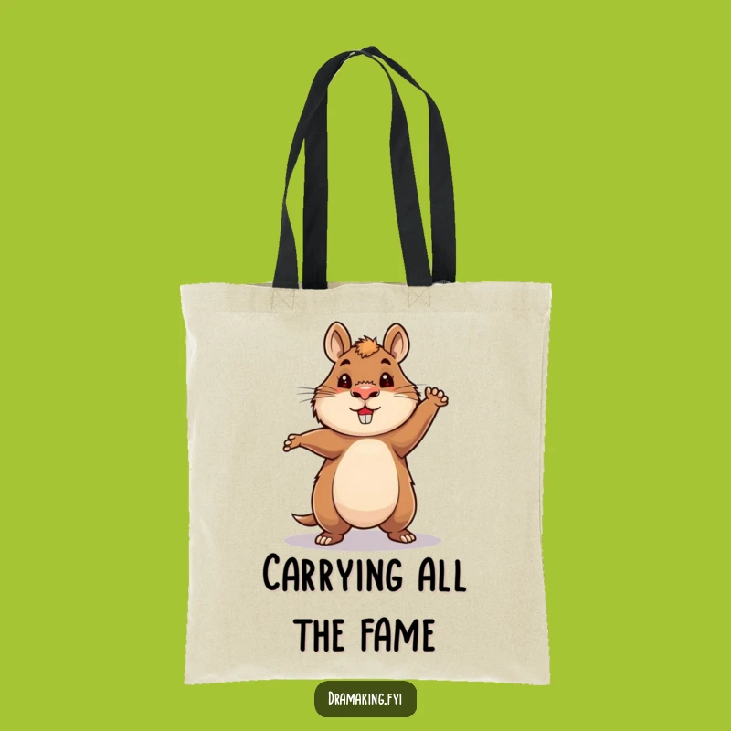 Funny Hero Capybara Tote Bag: Carry Your Essentials with Funny Flair!