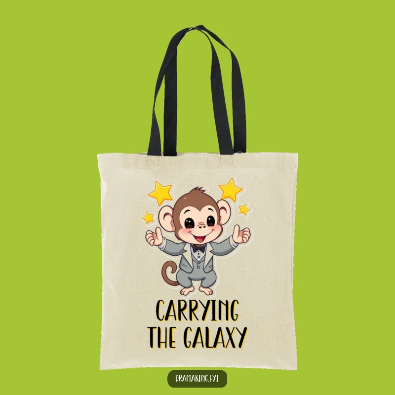 Funny Monkey Tuxedo Tote Bag: Chic & Hilarious Carryall, Perfect Funny Gift!